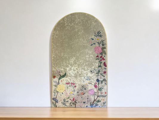 Floral Beige Prayer Mat