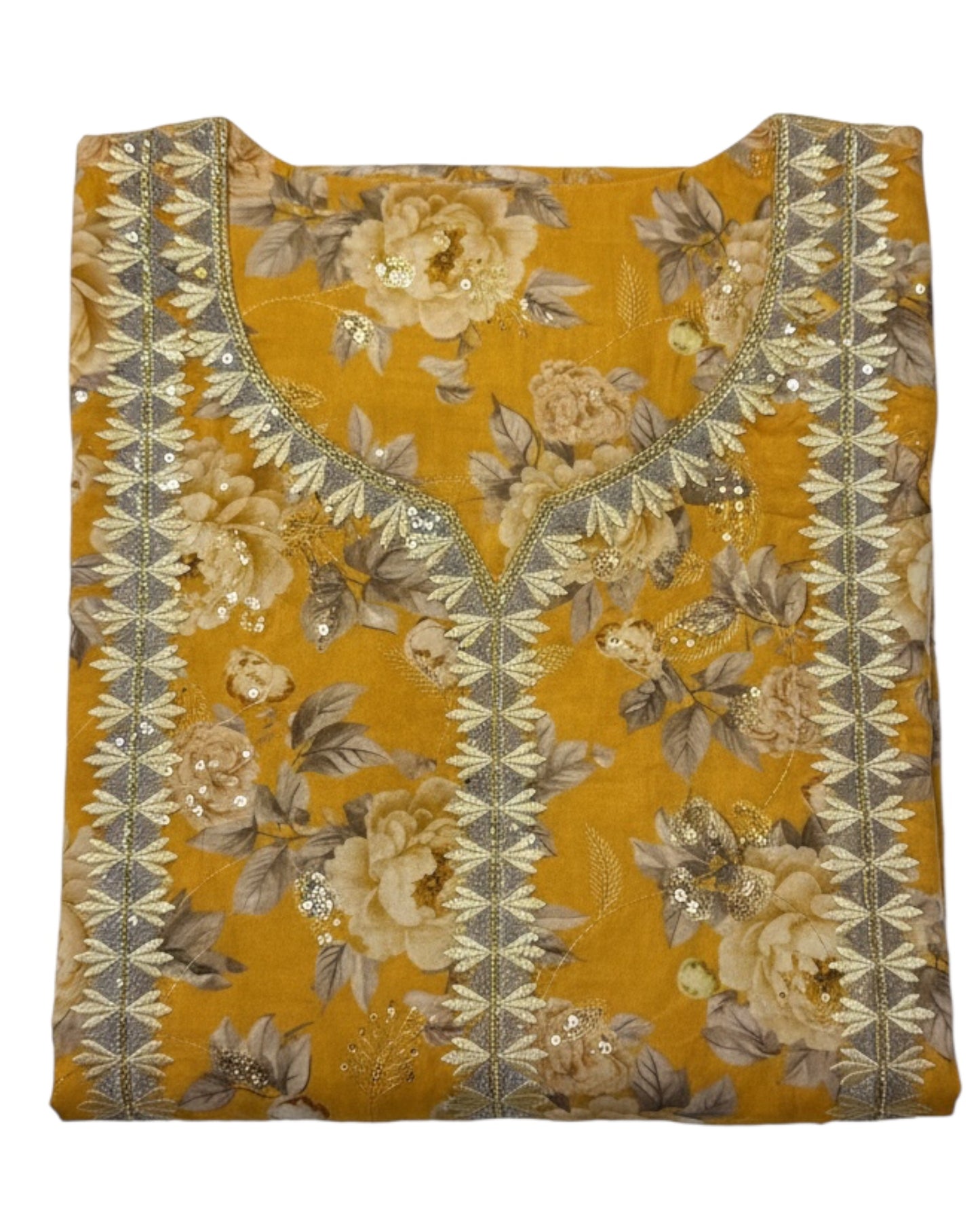 Golden Bloom Embroidered Cotton | قطن مخروز جولدن بلوم