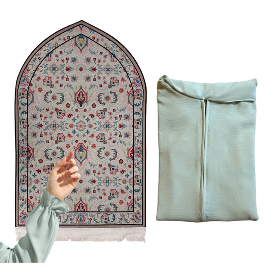 Light Prayer mat + Prayer Dress (Set LM-01)