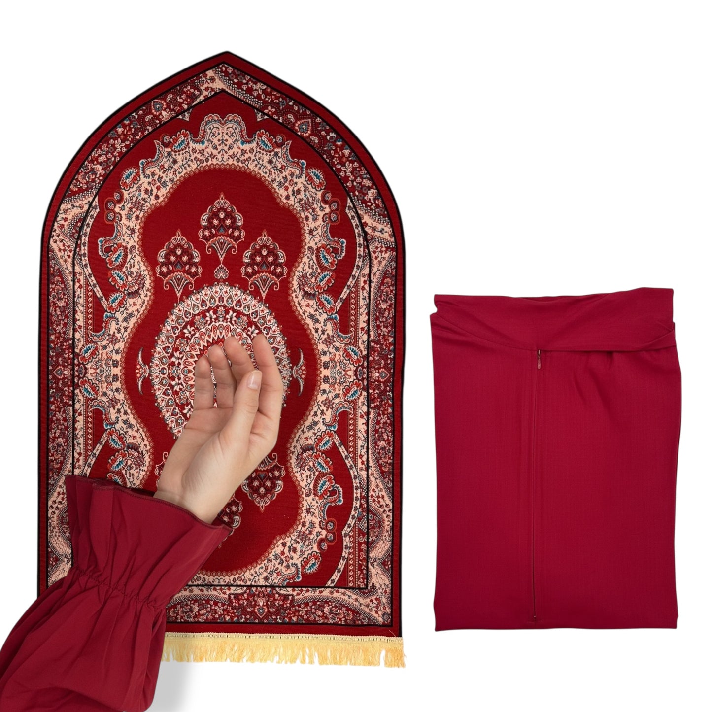 Light Prayer mat + Prayer Dress (Set LM-11)