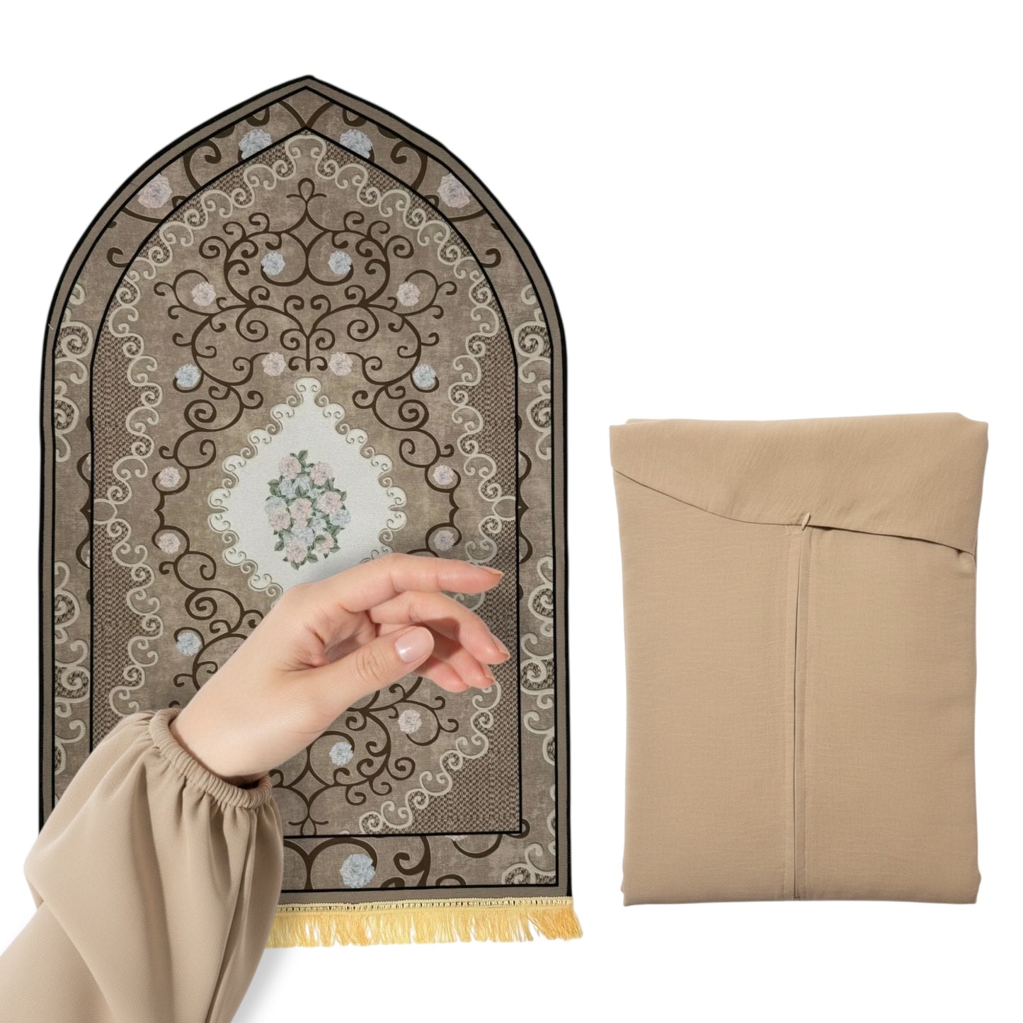 Light Prayer mat + Prayer Dress (Set LM-12)